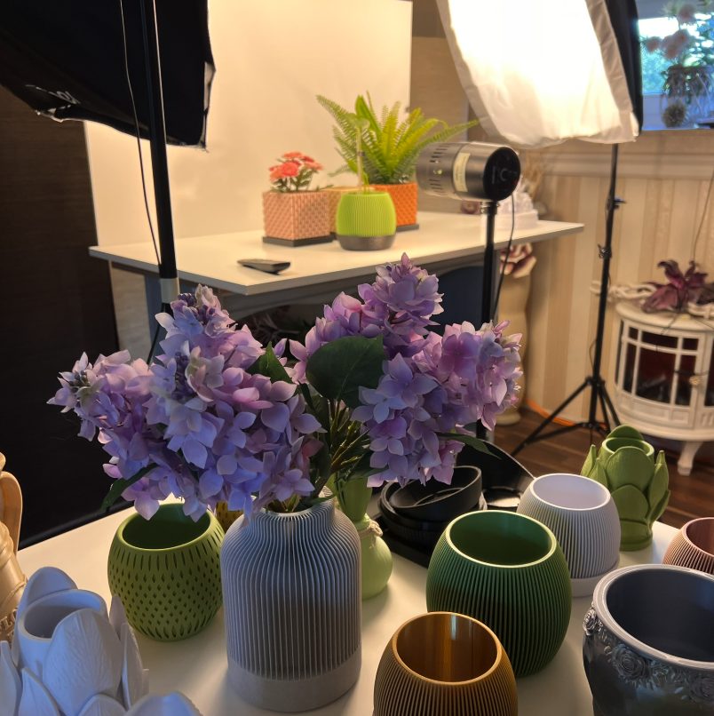 Unser Licht-Setup zuhause beim Fotografieren