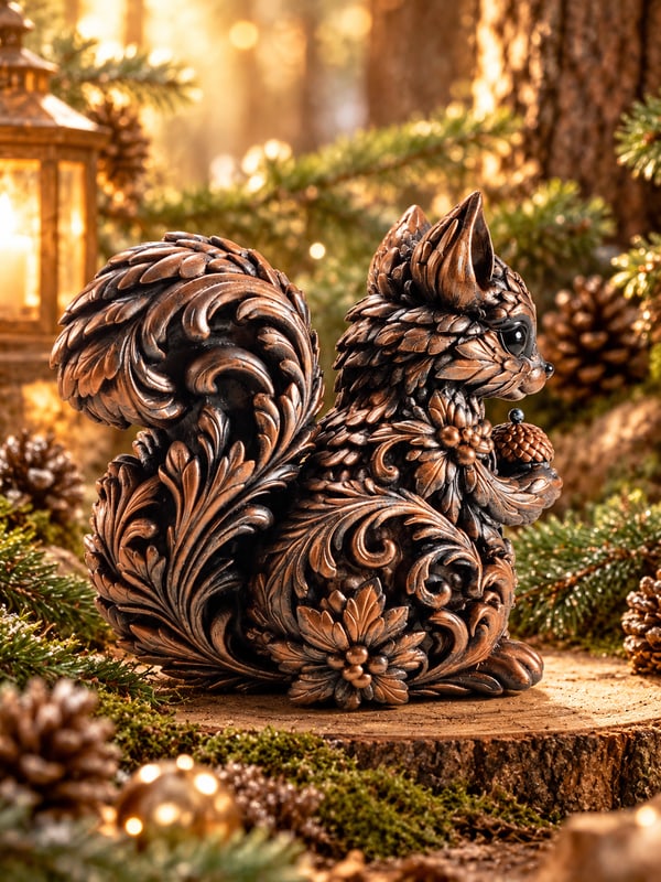 Elviora Ornament Eichhörnchen mit Eichel, Ansicht 6 von 8 vergrößern
