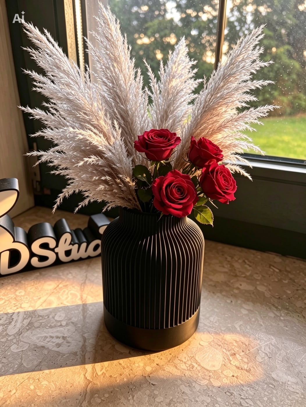 Japandi Vase — 3D-gedruckt aus PLA + PETG