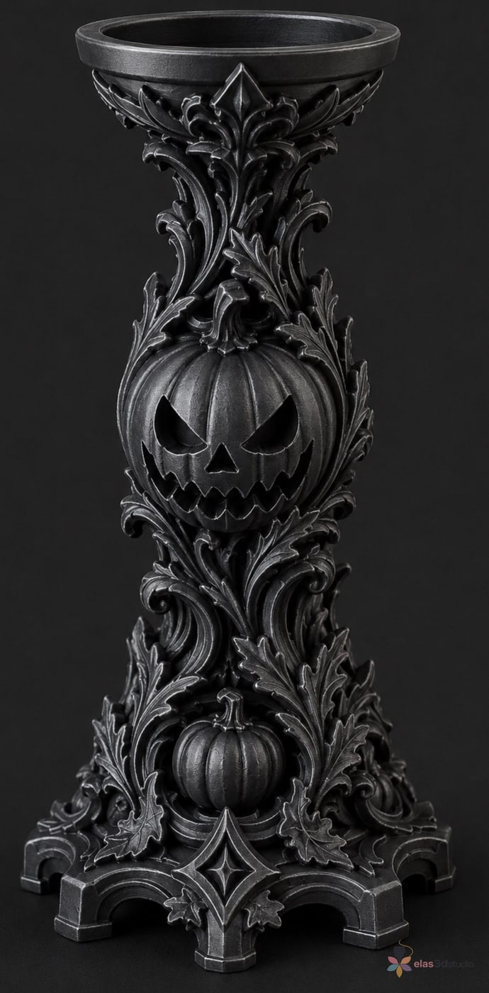 Kerzenständer Halloween — 3D-gedruckt aus PLA + PETG