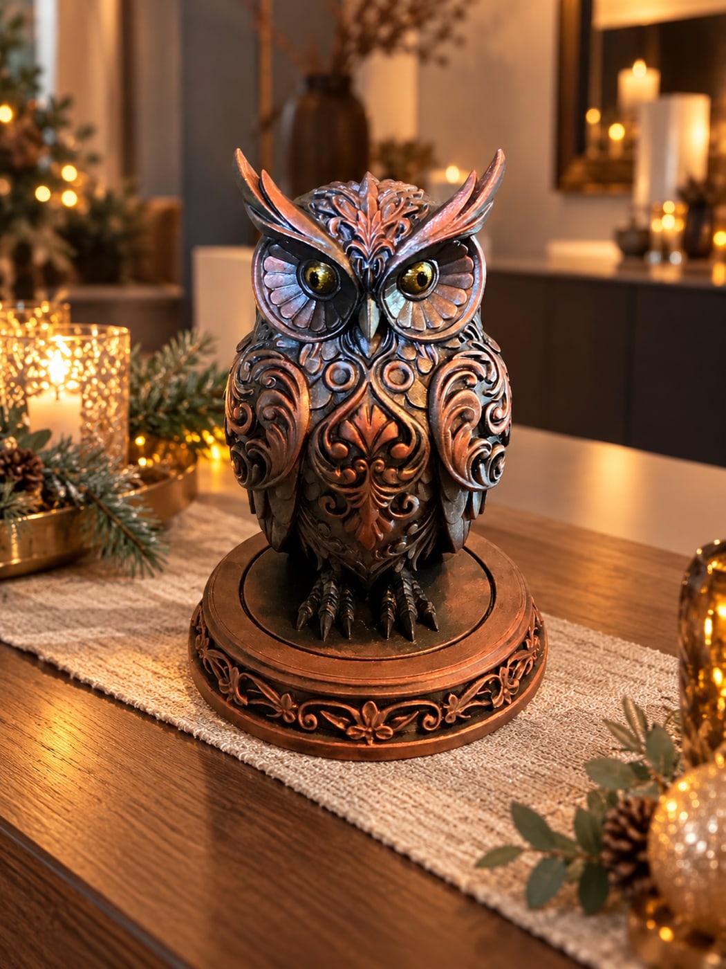 Ornament Eule Eufelia — 3D-gedruckt aus PLA